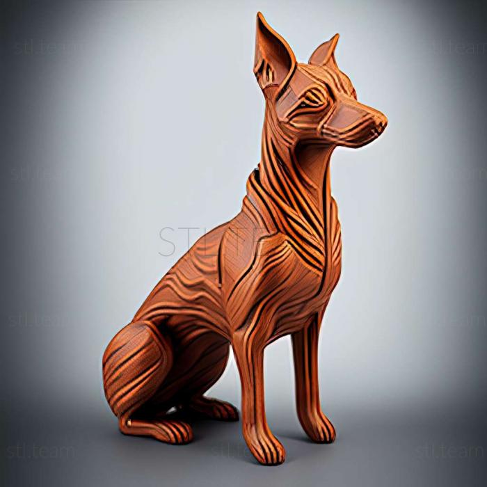 3D модель Собака породи Кай (STL)